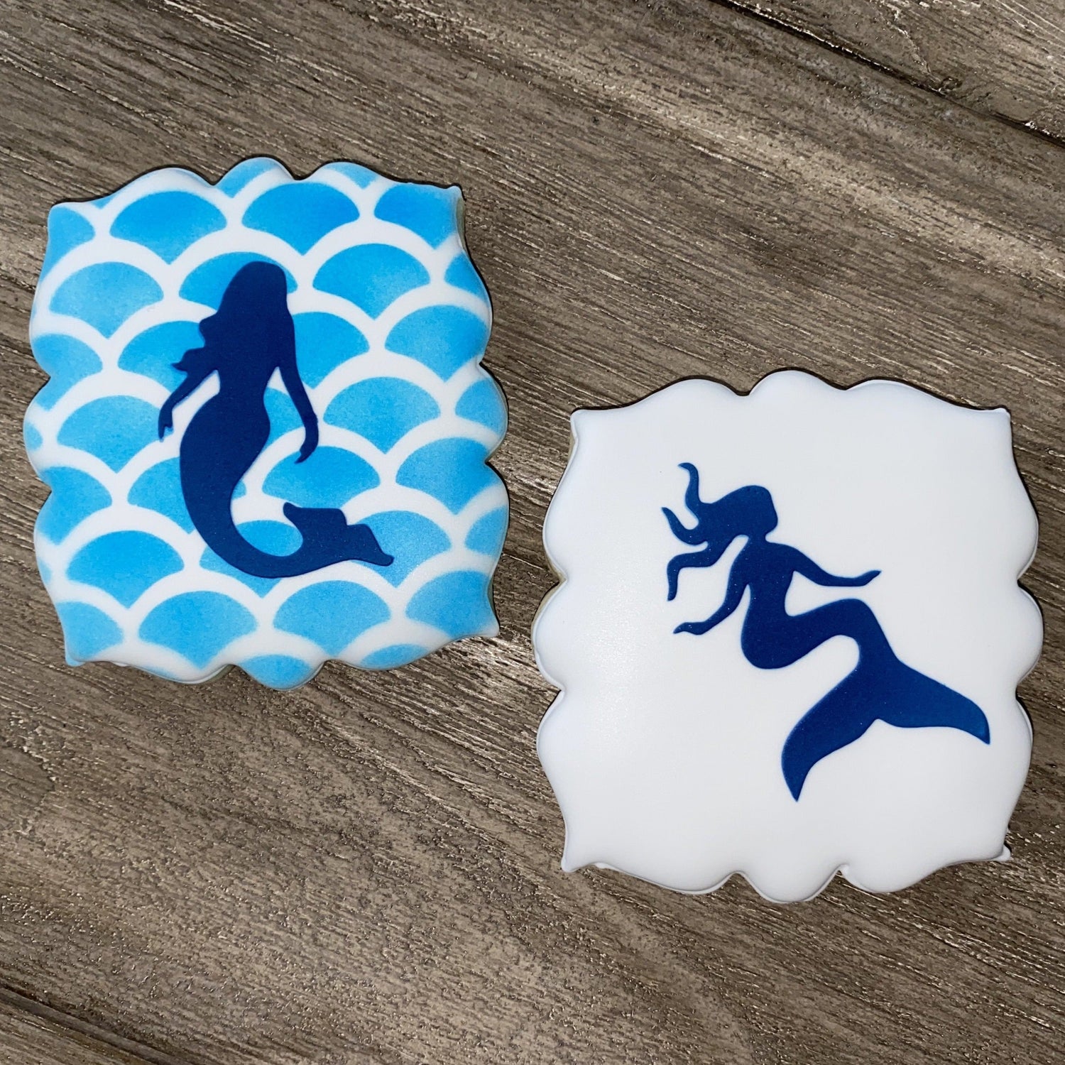 Big Fish Scales Cookie Stencil