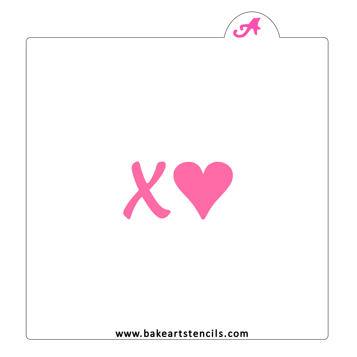 Big Hug Heart Stencil