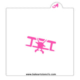Biplane Stencil