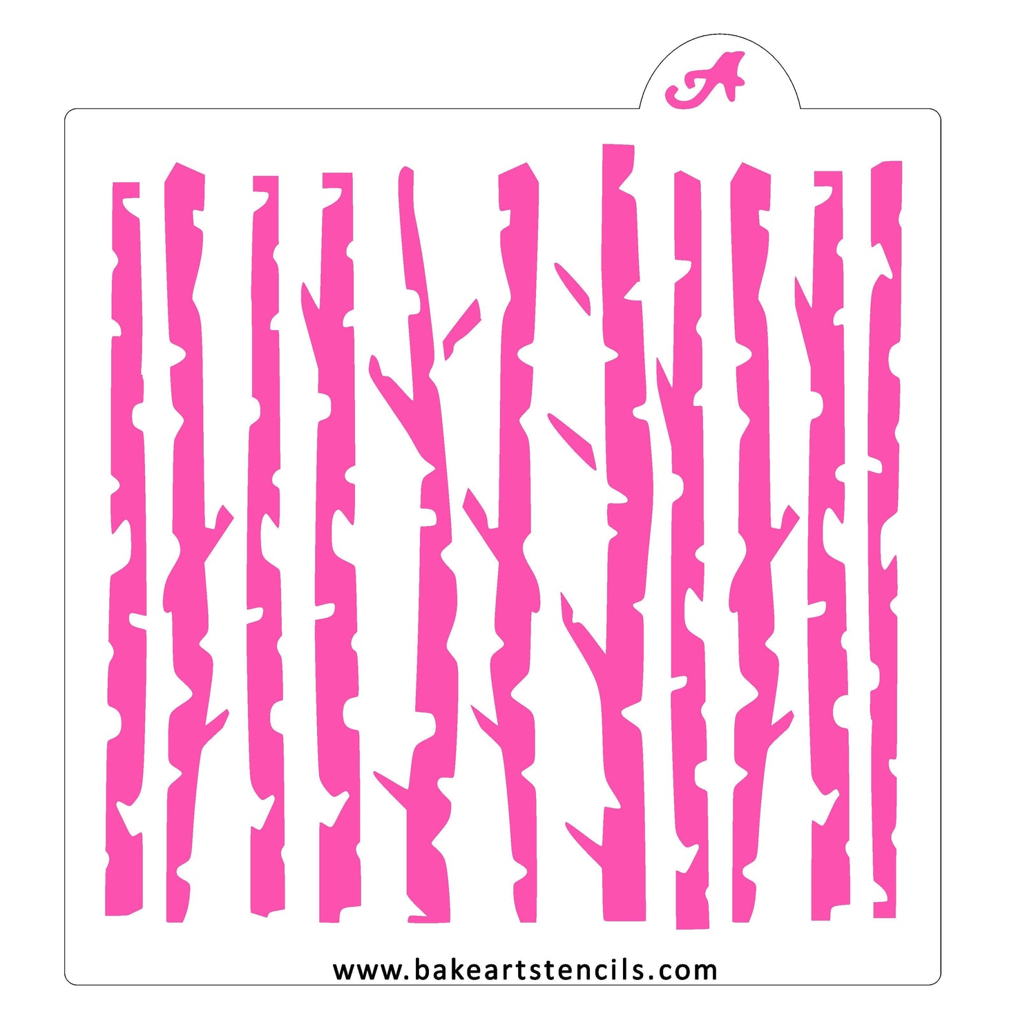 Birch Trees Cookie Stencil