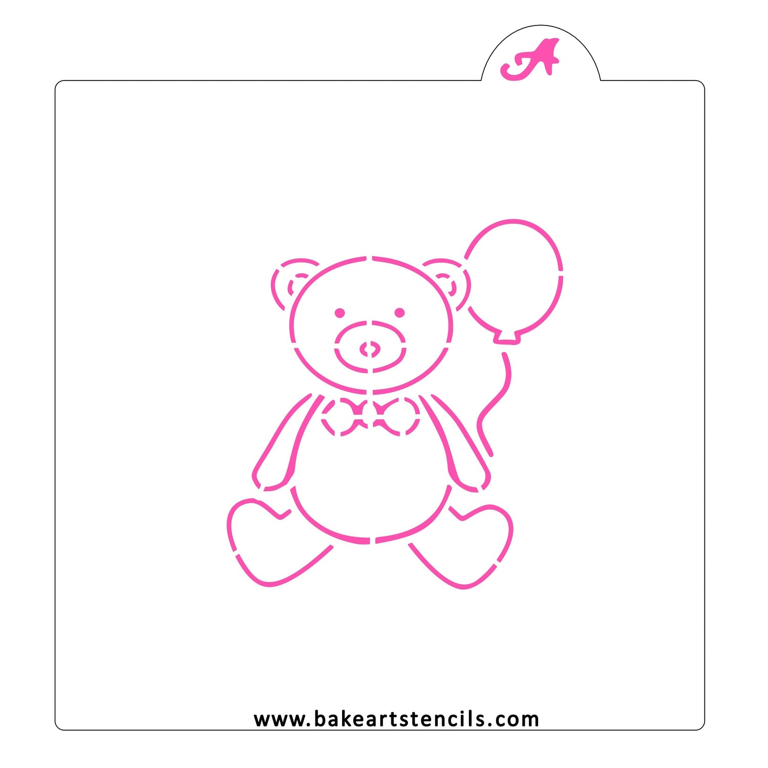 Birthday Bear PYO Stencil