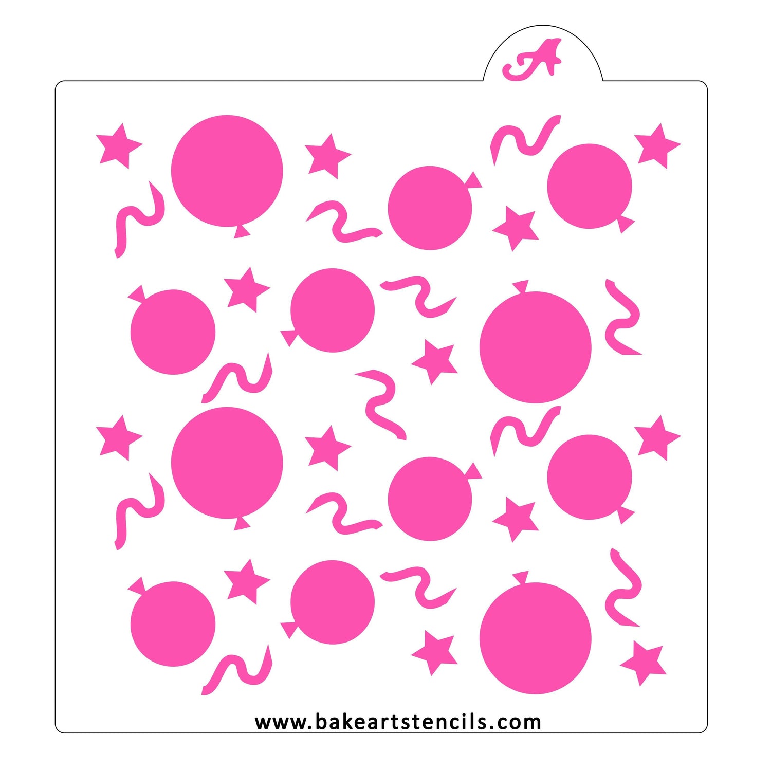 Birthday Confetti Stencil