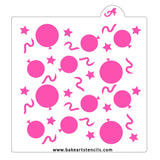Birthday Confetti Stencil