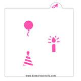 Birthday Oreo Stencil