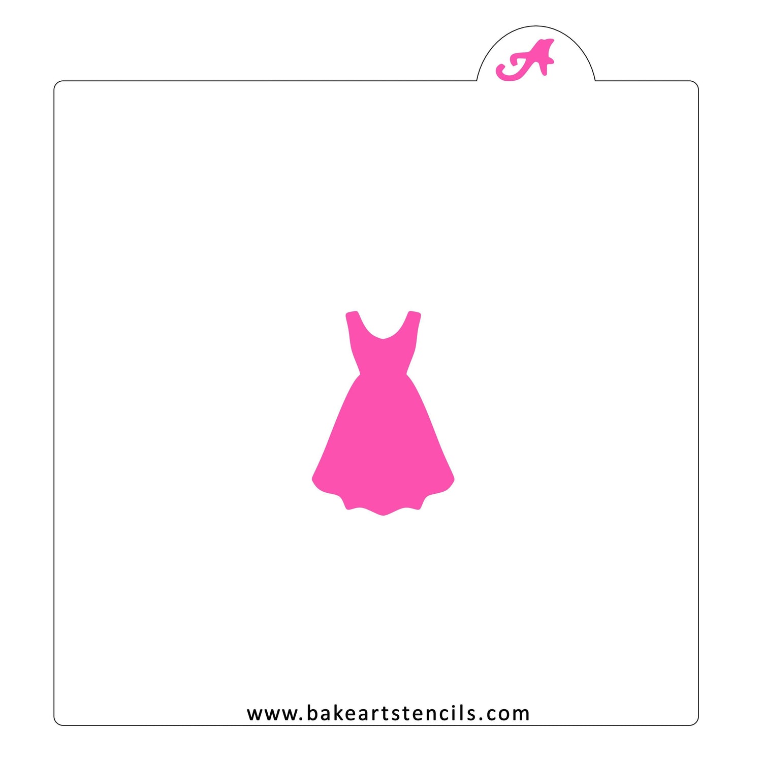 Black Dress Stencil