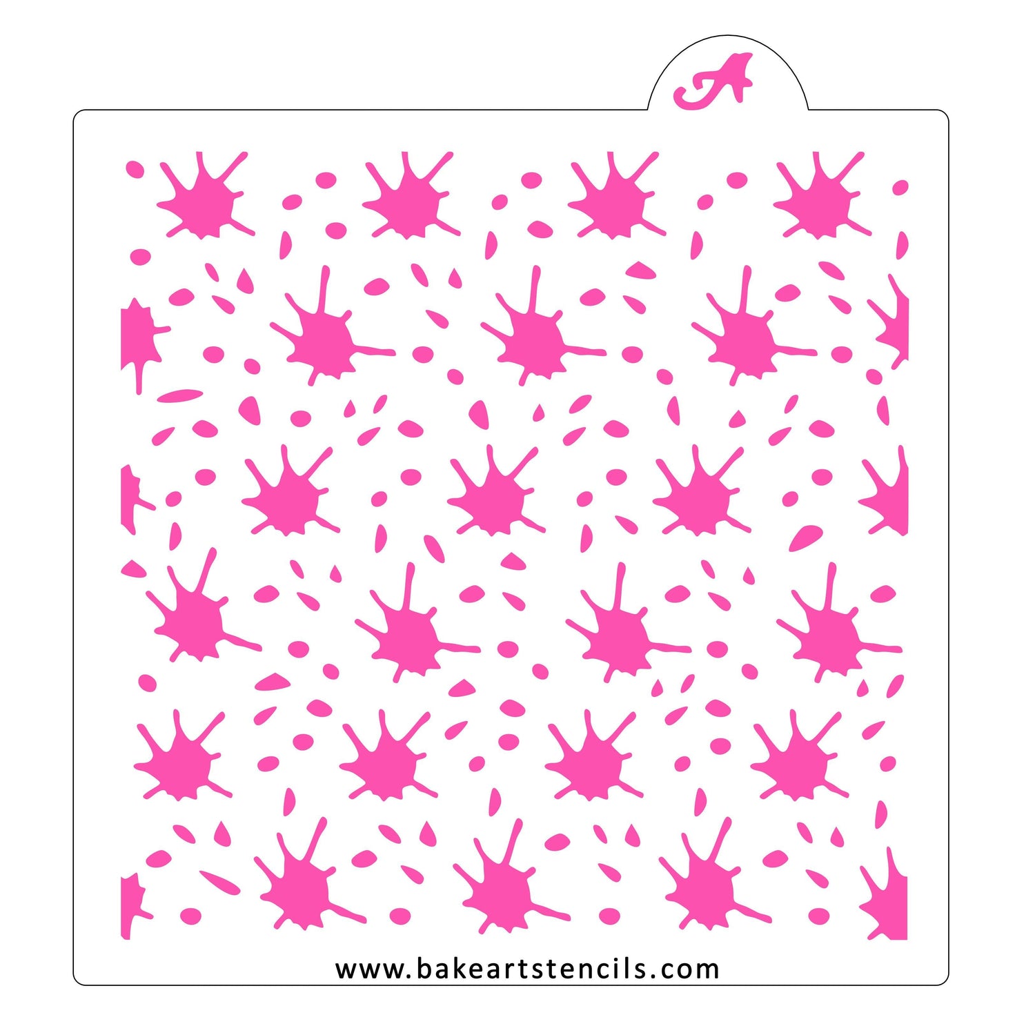 Blood Splatter Cookie Stencil