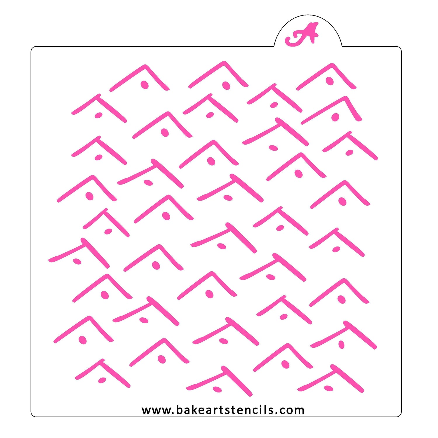 Boho Checks Dots Stencil