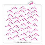 Boho Checks Dots Stencil