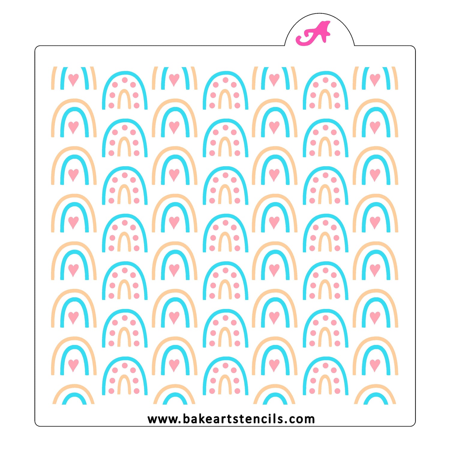Boho Rainbows Stencil Set