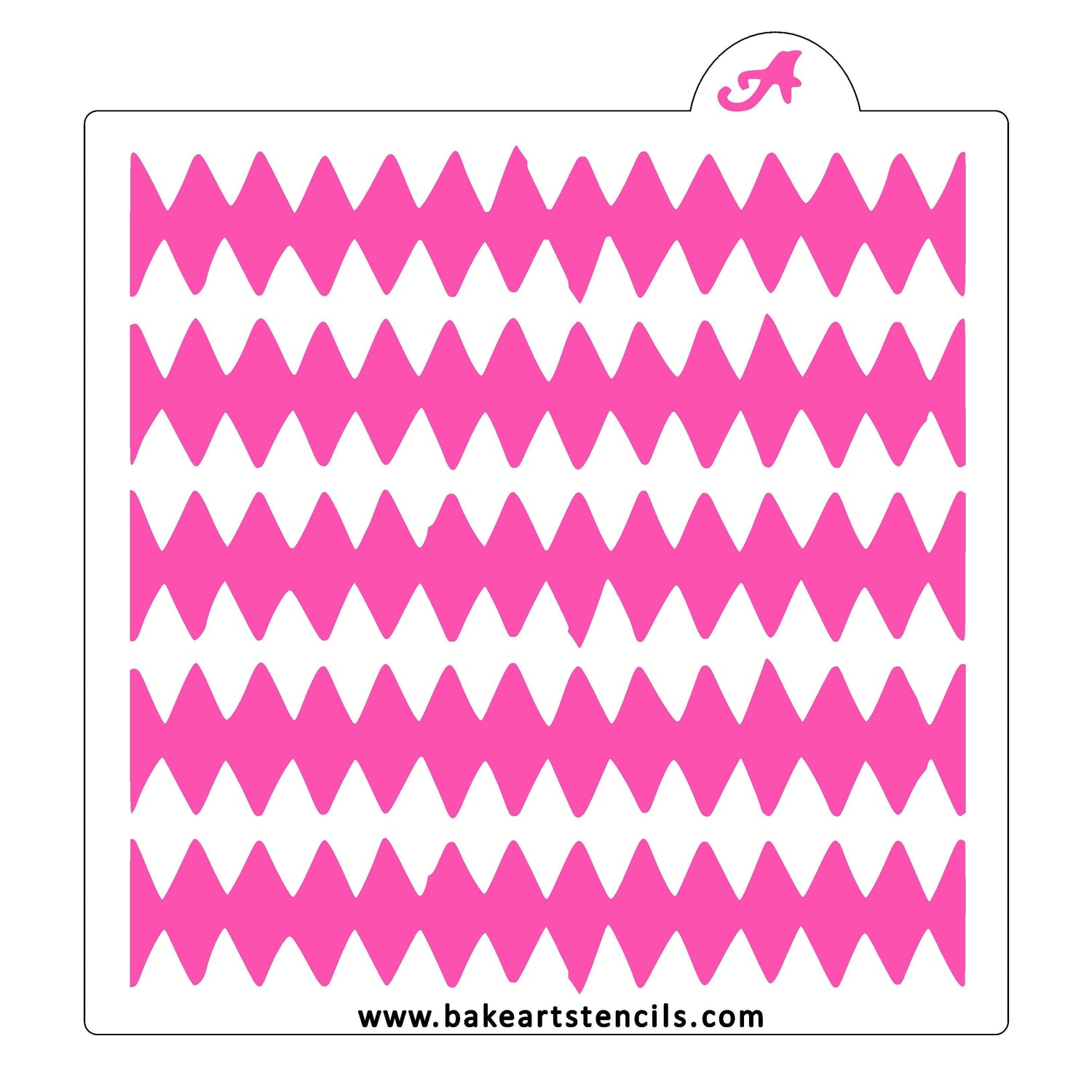 Boho Zig Zag Stencil
