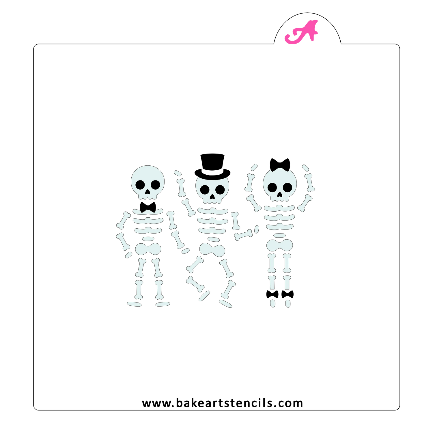 Bones Boogie Cookie Stencil Set
