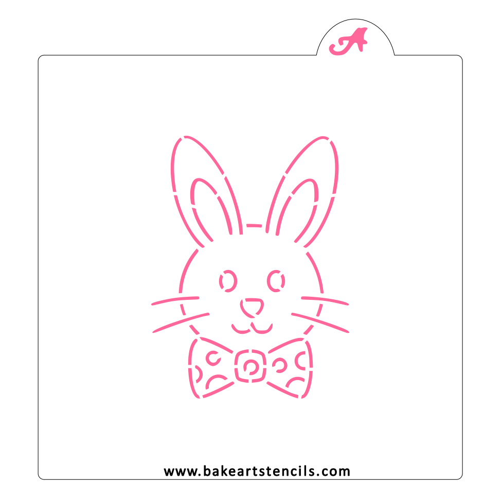 Bow Tie Bunny PYO Stencil