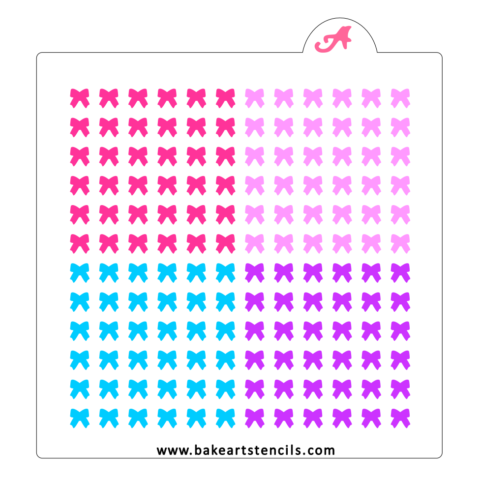 Bow Sprinkles Stencil
