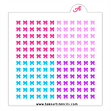 Bow Sprinkles Stencil