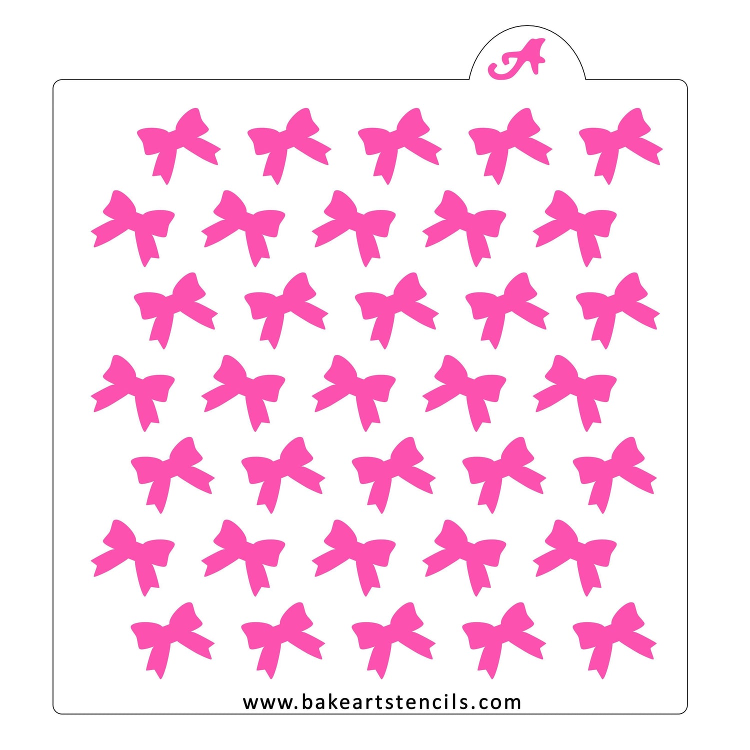 Bows Pattern Stencil