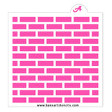 Brick Wall Cookie Stencil
