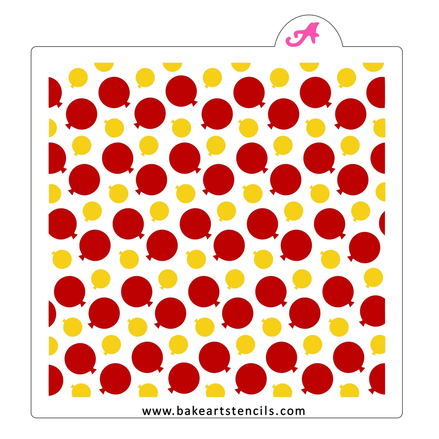 Balloon Bunches Stencil