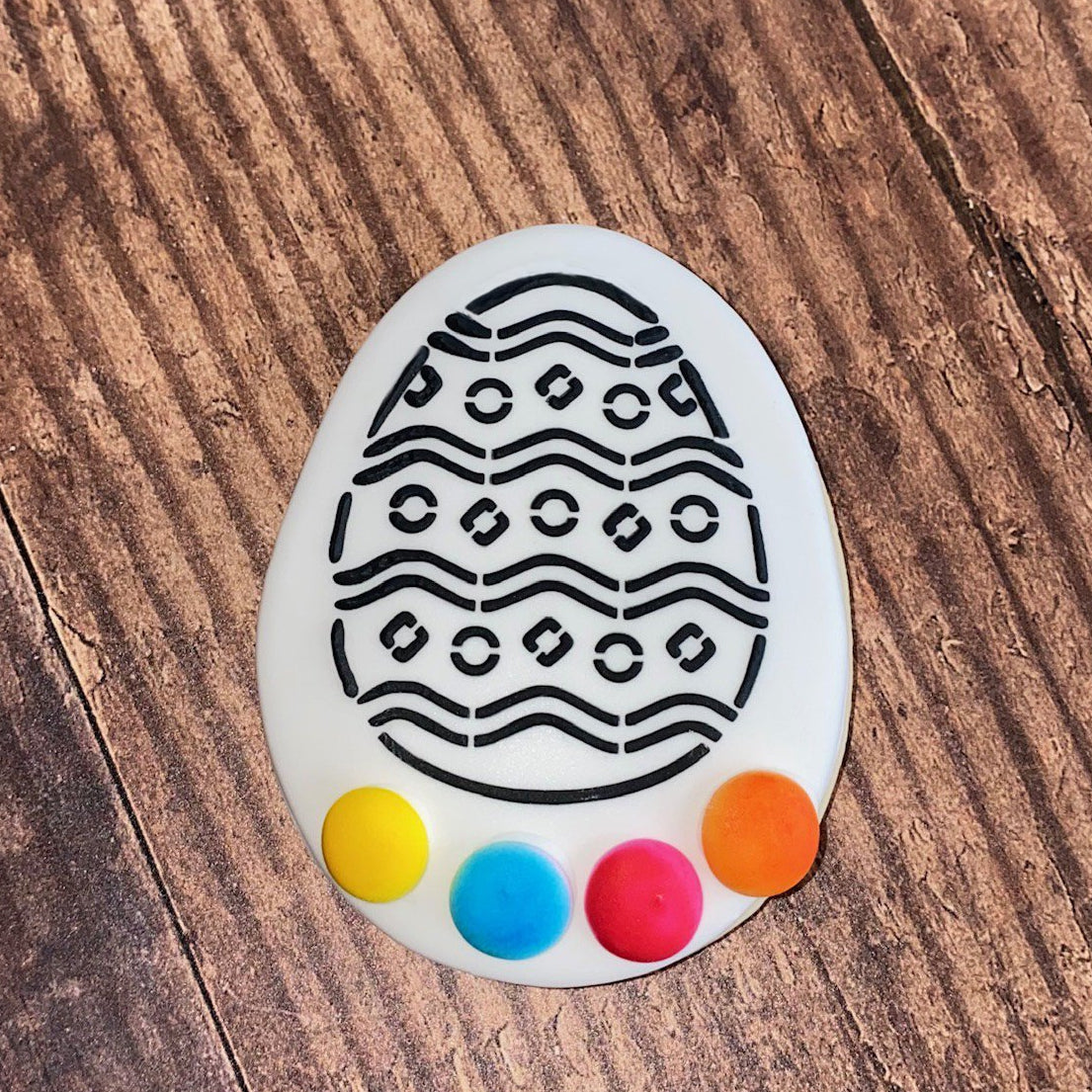 Bright Egg PYO Cookie Stencil
