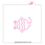 Bubbly Fish PYO Stencil