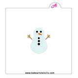 Build a Snowman Stencil