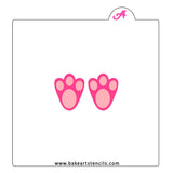 Bunny Footprints Stencil