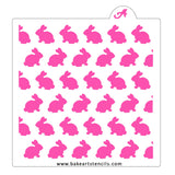 Bunny Hop Cookie Stencil