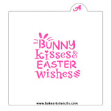 Bunny Kisses Easter Wishes Stencil