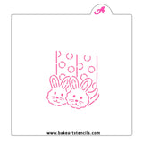 Bunny Slippers PYO Cookie Stencil