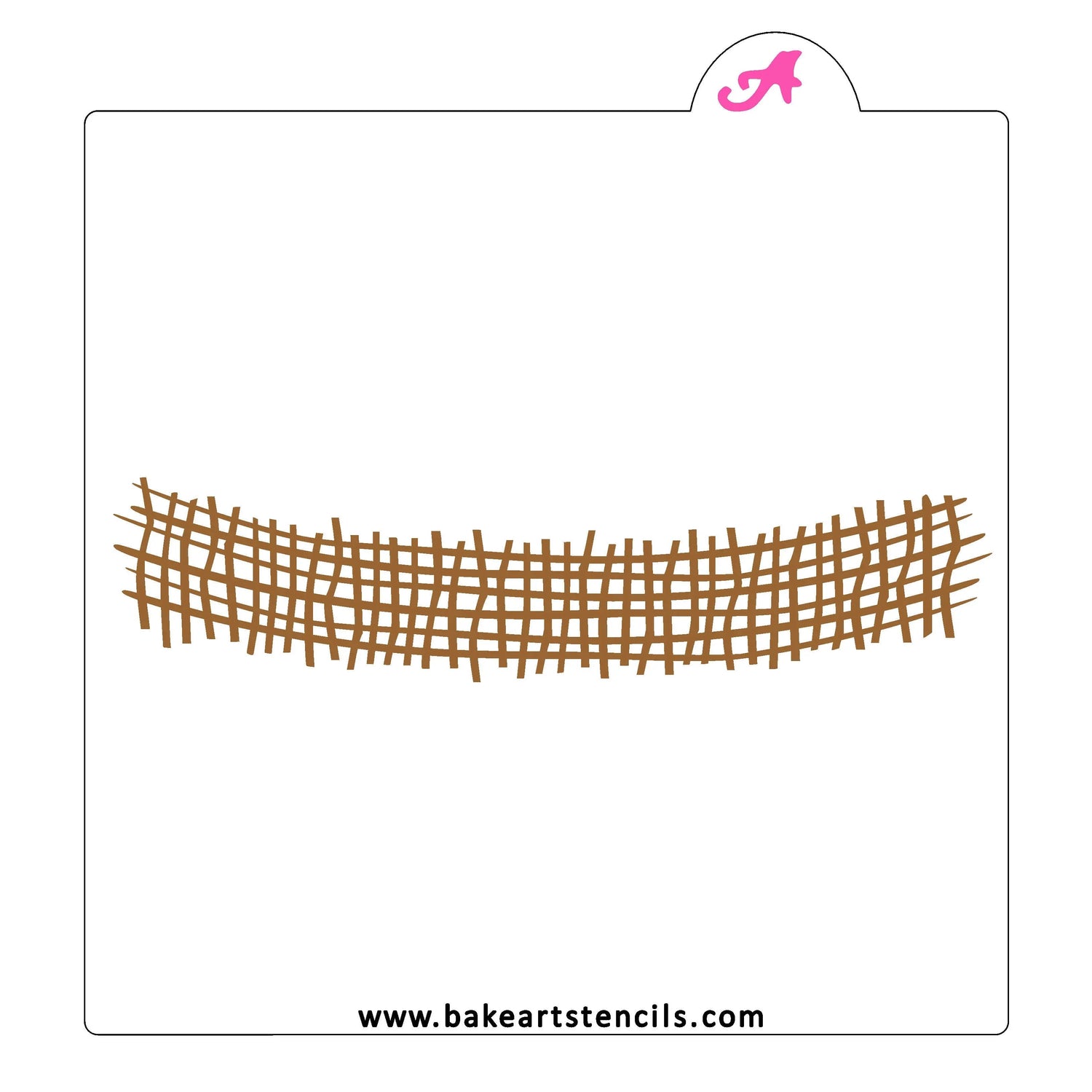 Burlap Ribbon Stencil Set