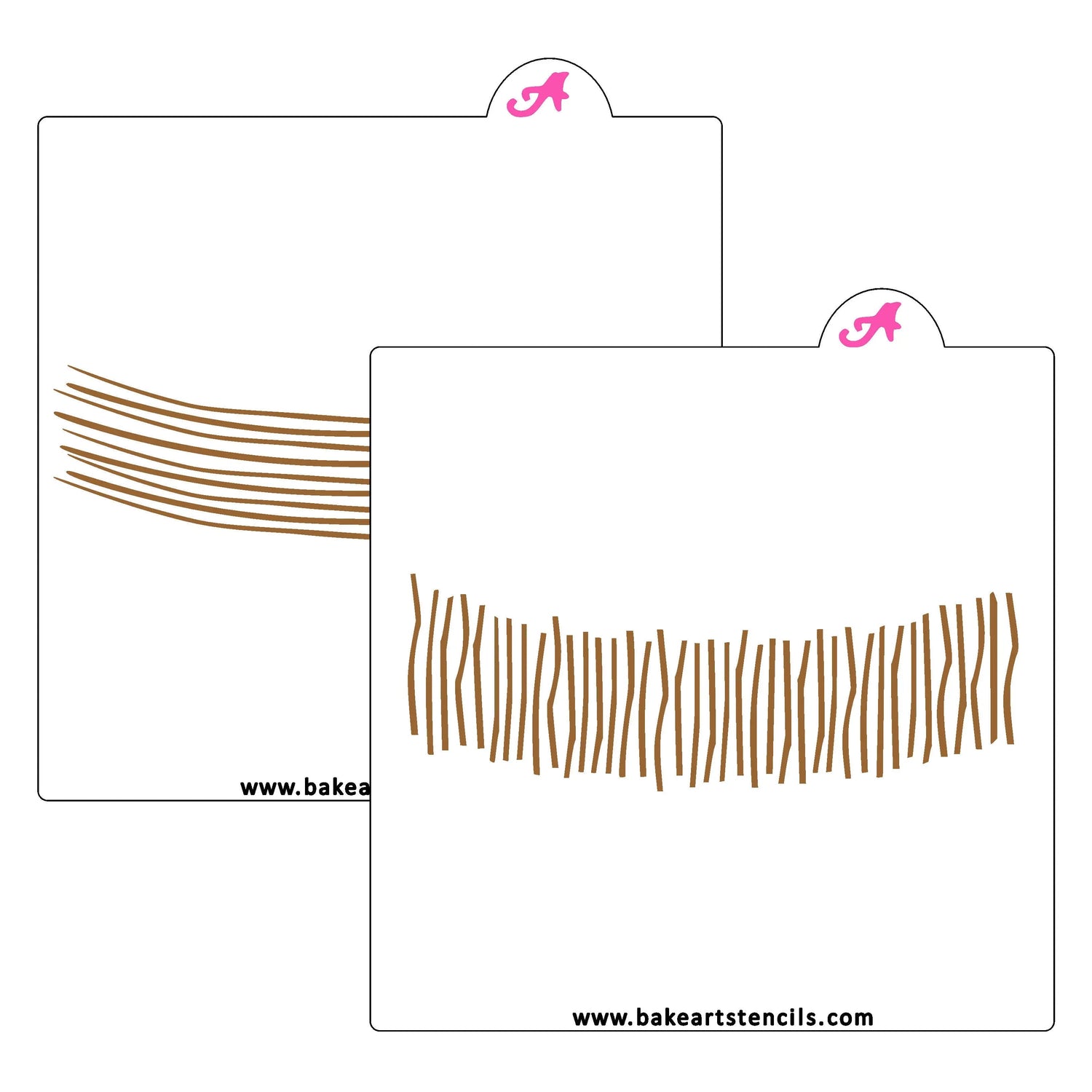 Burlap Ribbon Stencil Set