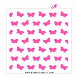 Butterflies Pattern Stencil