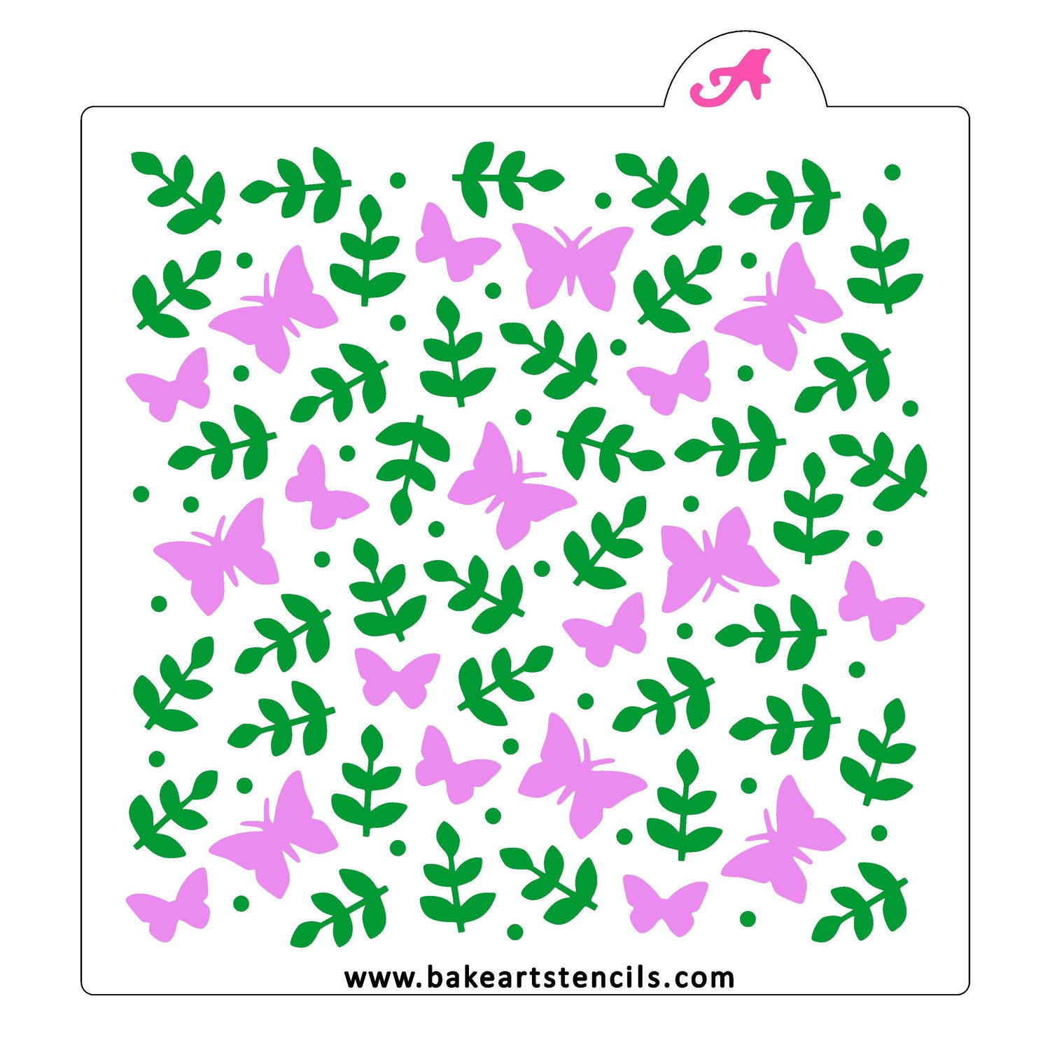 Butterfly Garden Cookie Stencil