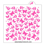 Butterfly Garden Cookie Stencil