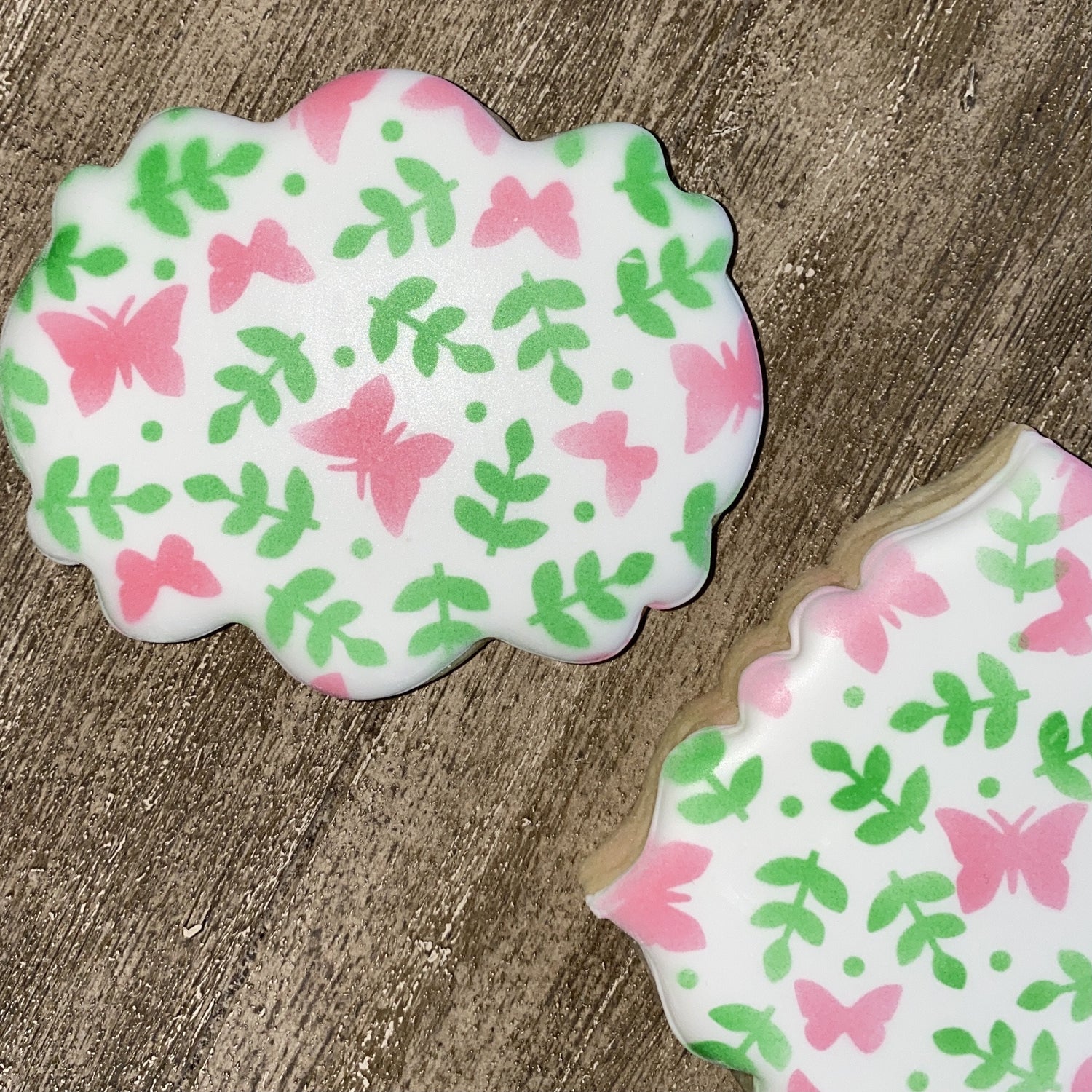 Butterfly Garden Cookie Stencil