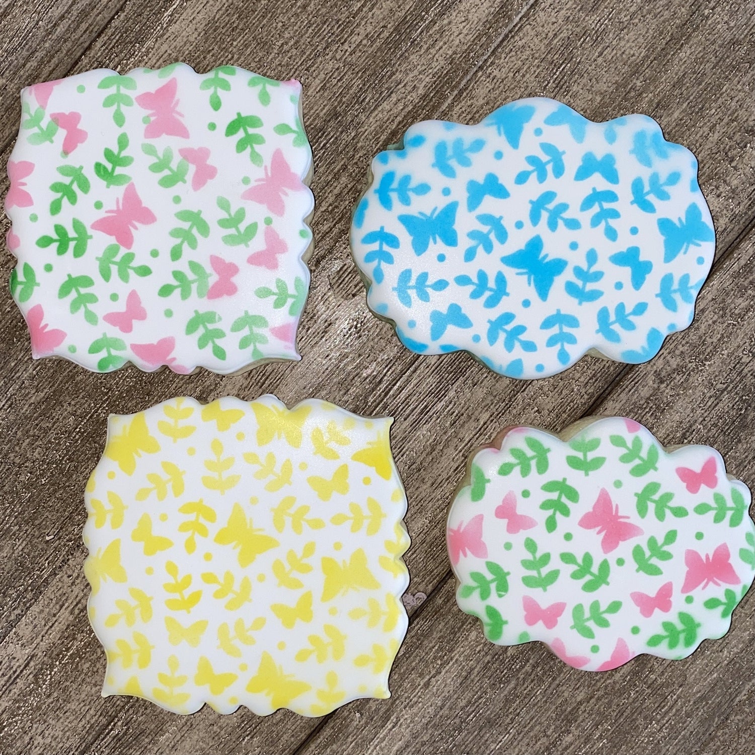 Butterfly Garden Cookie Stencil