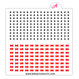 Buttons and Bows Sprinkles Stencil