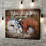 We Got This Couple Horse Sign