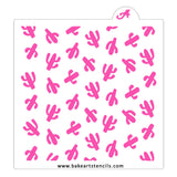 Cactus Pattern Stencil