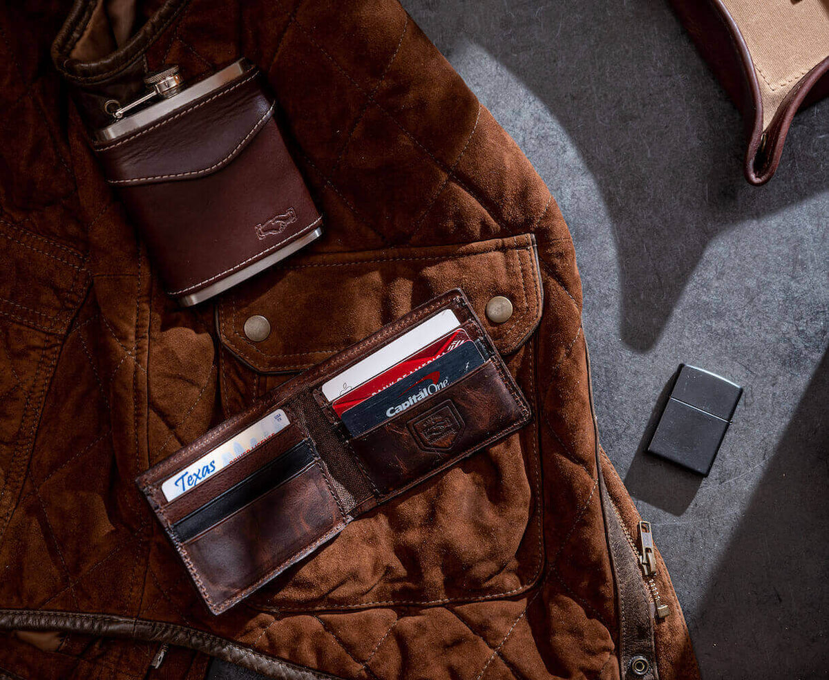 Campaign Leather Flask