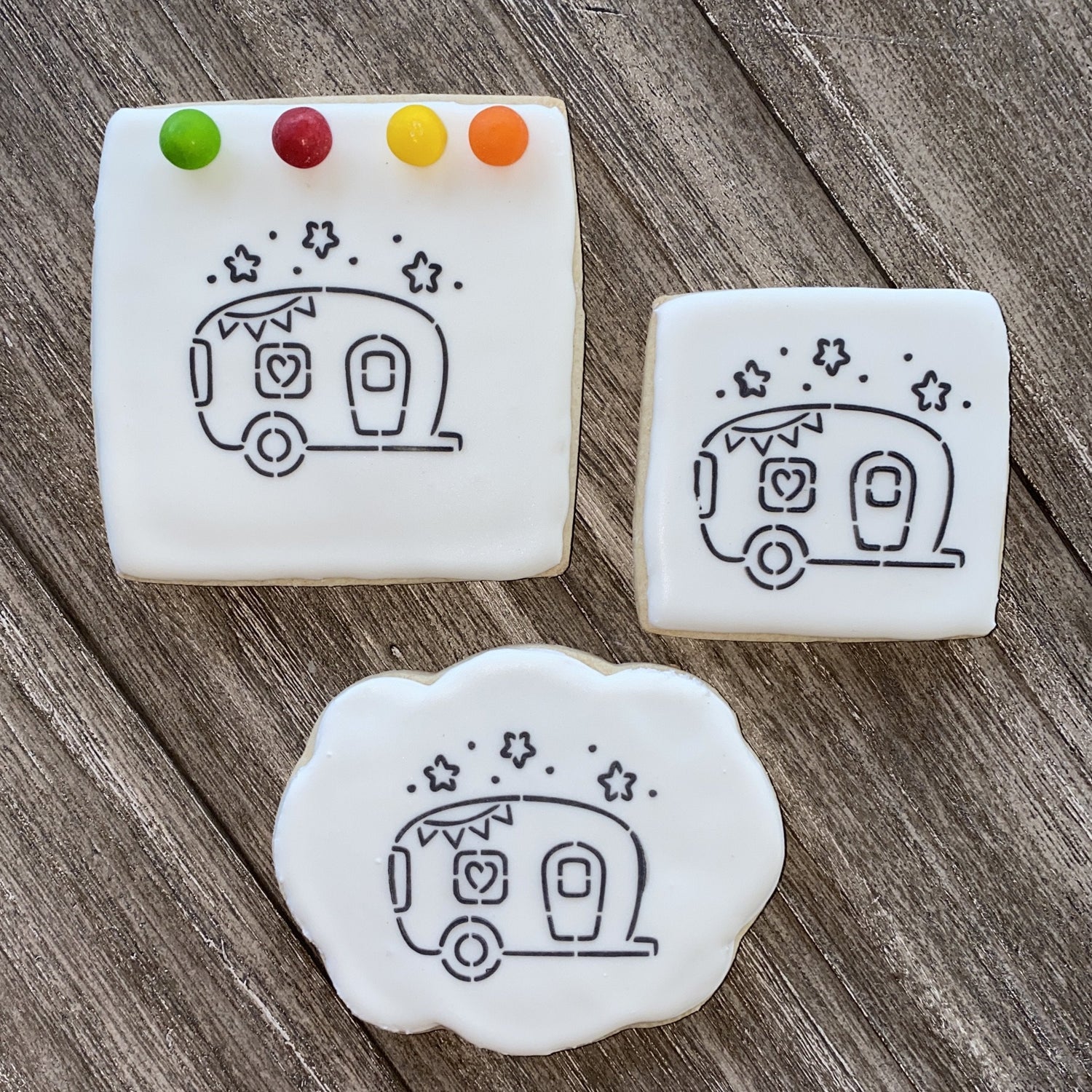 Camper PYO Cookie Stencil