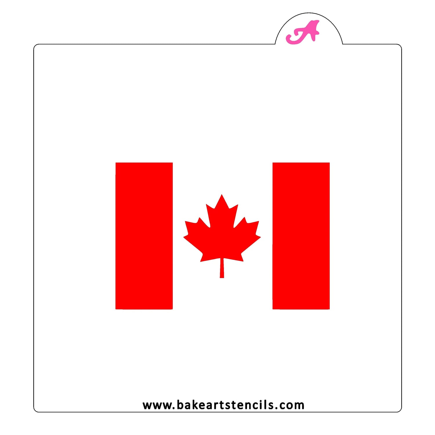 Canada Flag Stencil