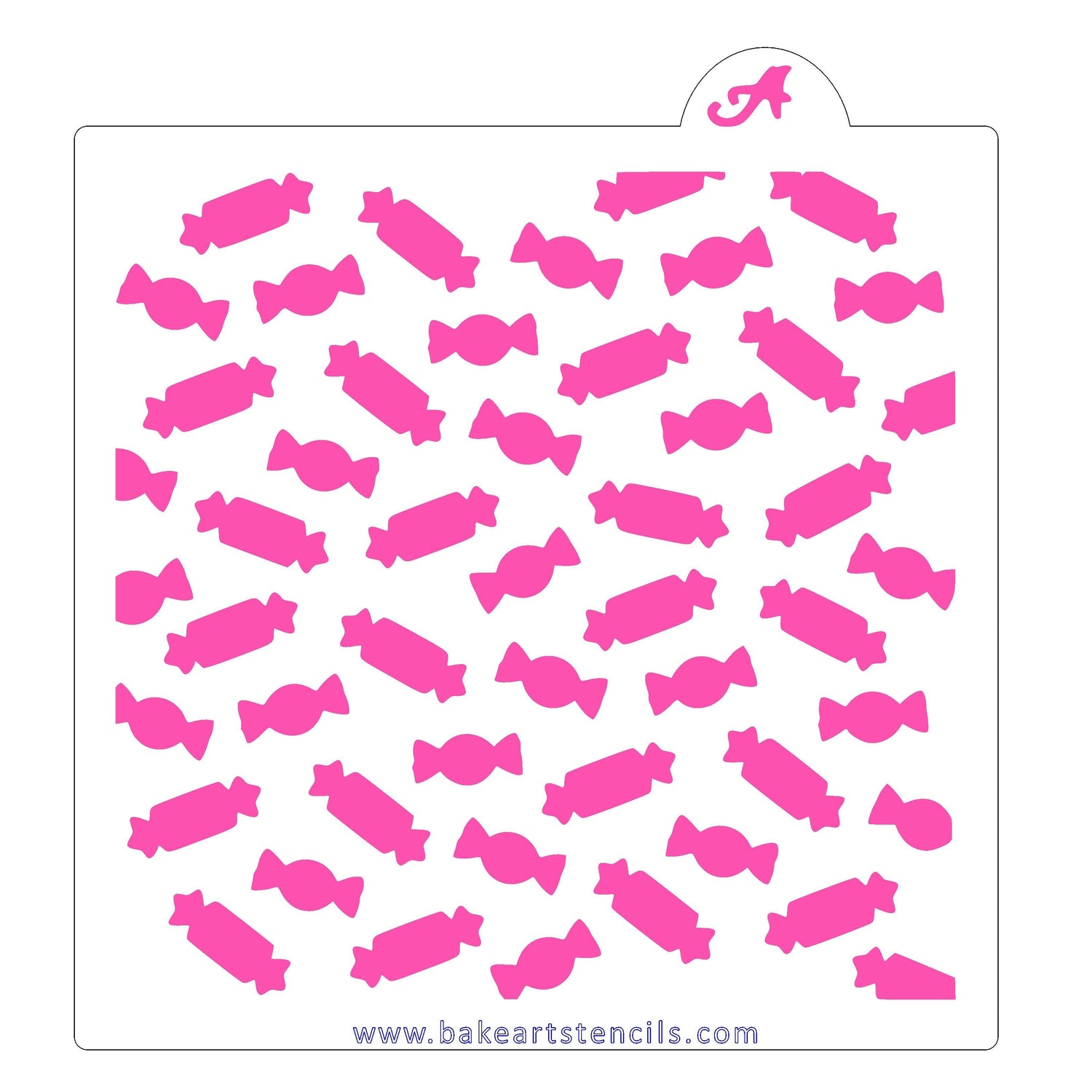 Candy Pattern Cookie Stencil