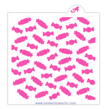 Candy Pattern Cookie Stencil
