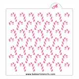 Candy Canes Pattern Stencil