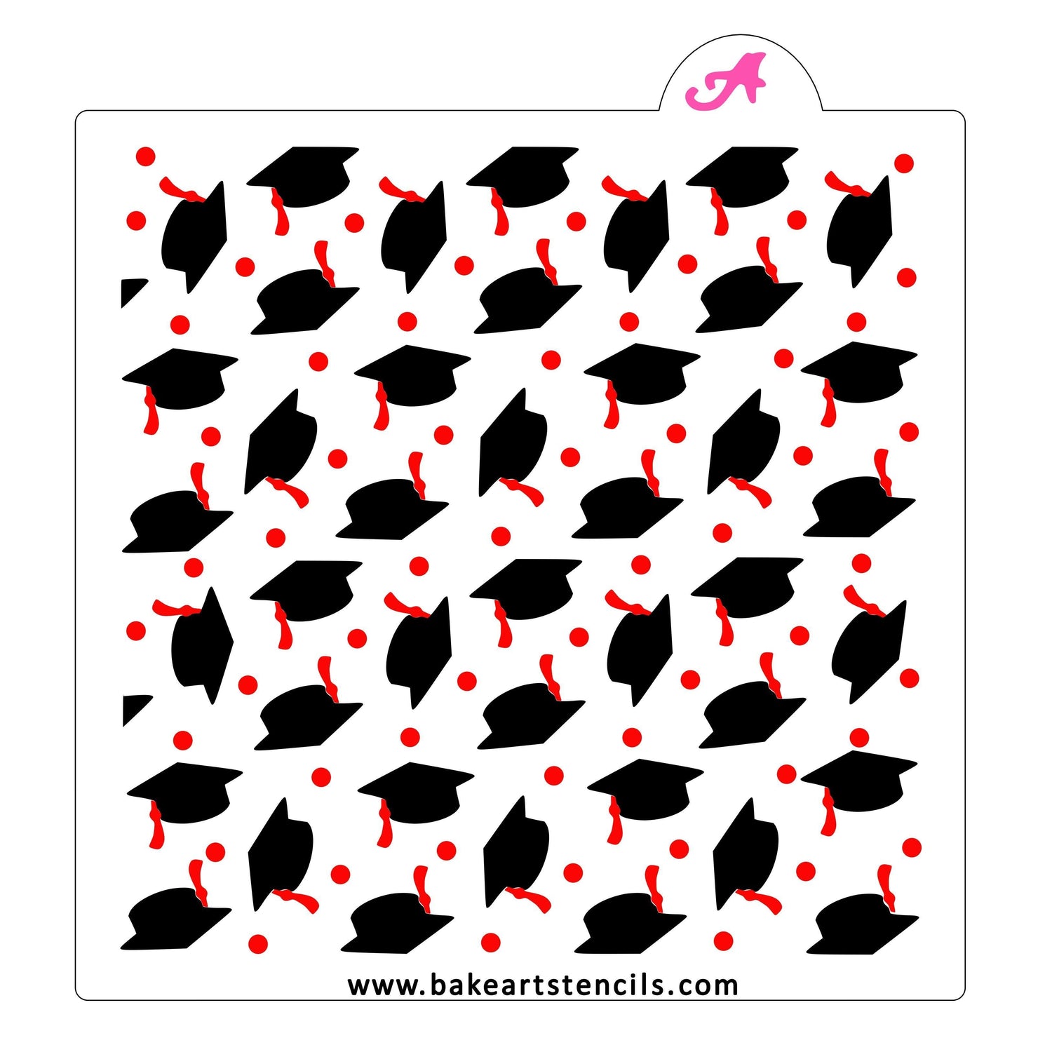 Caps and Tassels Cookie Stencil Set