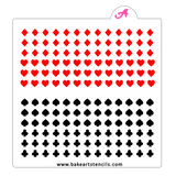 Card Suits Sprinkles Stencil