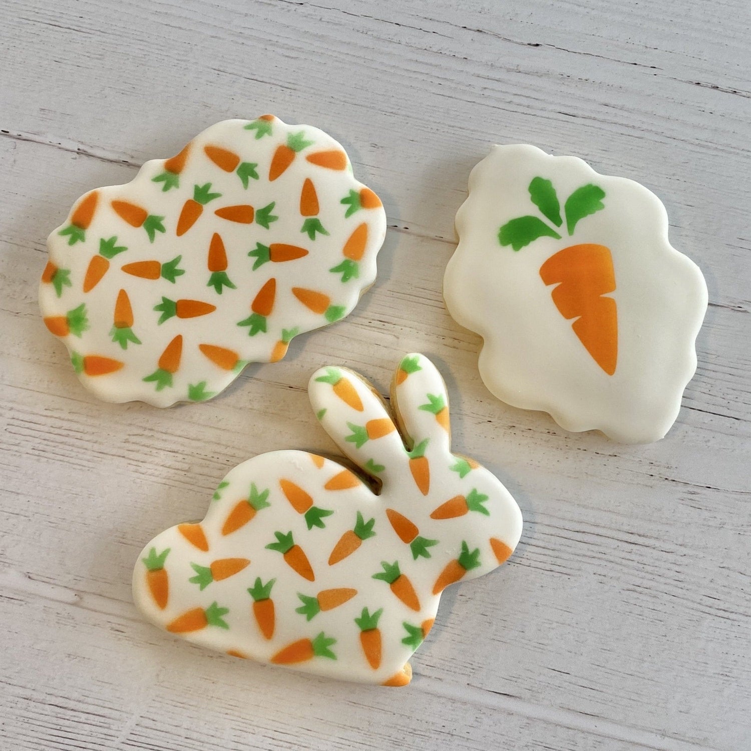 Carrot Pattern Cookie Stencil Set