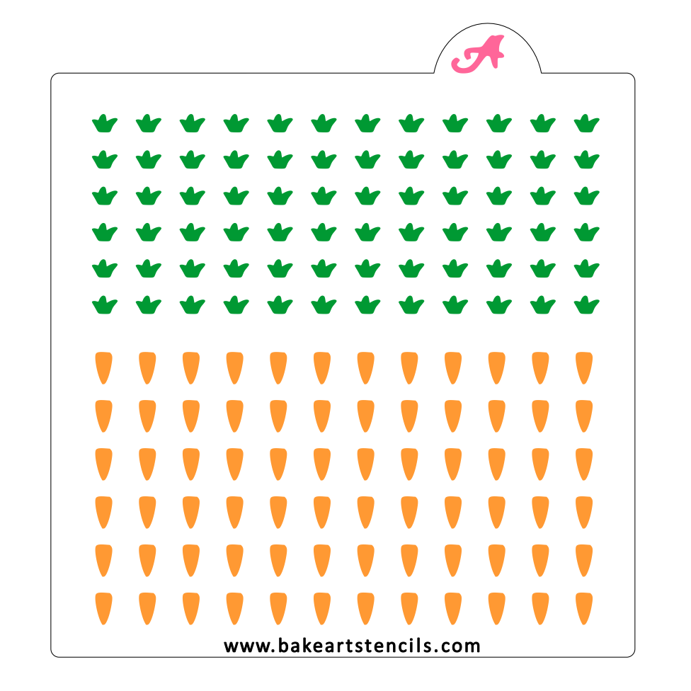 Carrot Sprinkles Stencil