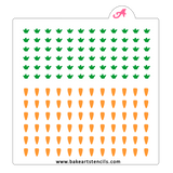 Carrot Sprinkles Stencil