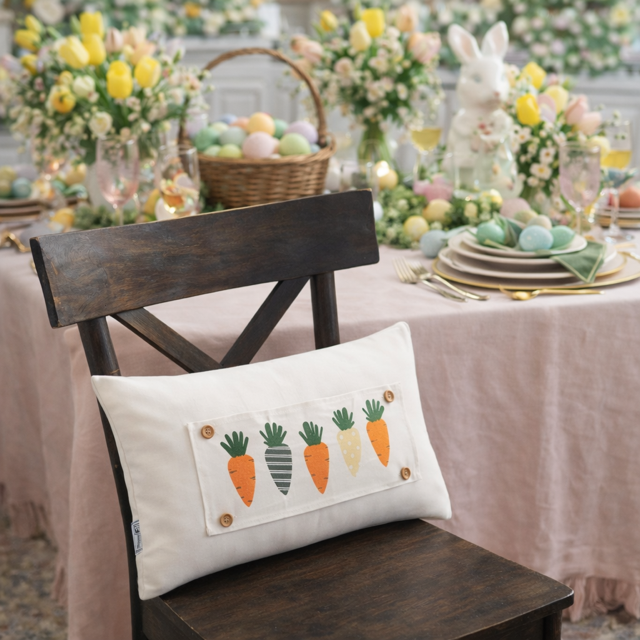 PILLOW ONLY (with fluffy insert): Natural Boho Cream: RECTANGLE BOHO PILLOW (with fluffy insert)